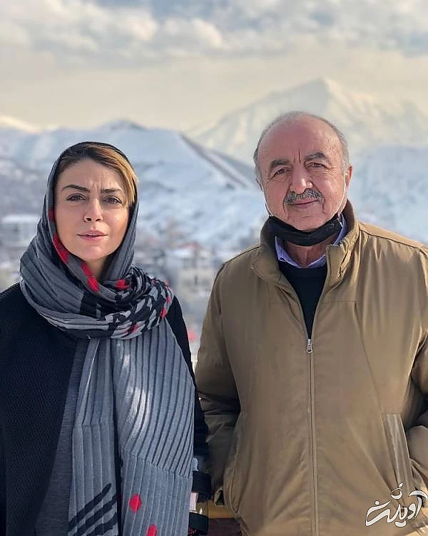 عکسی از شبنم فرشادجو و پدرش شبنم فرشادجو و پدرش